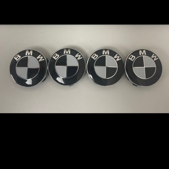 New Set Of 4 BMW rim Center Caps - Picture 1 of 7